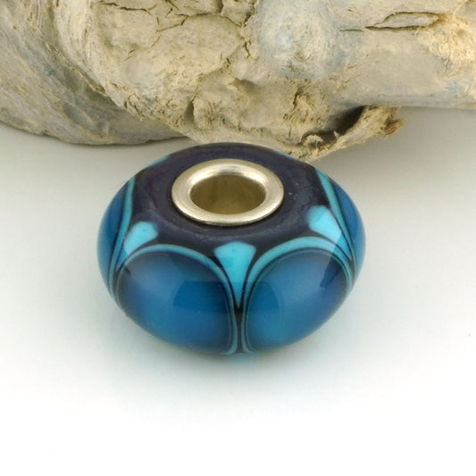 Kronos Dot Silver Cored Charm Bead