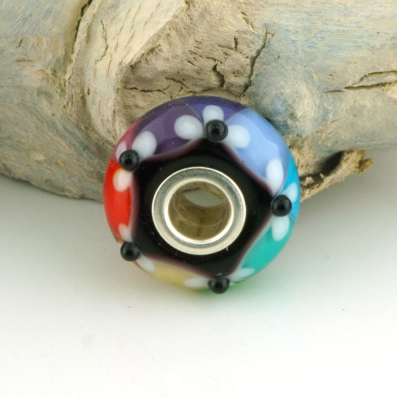 Silver Cored Charm Beads