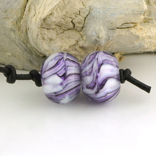 Encased Violet & Black Fat Donuts (S1000)