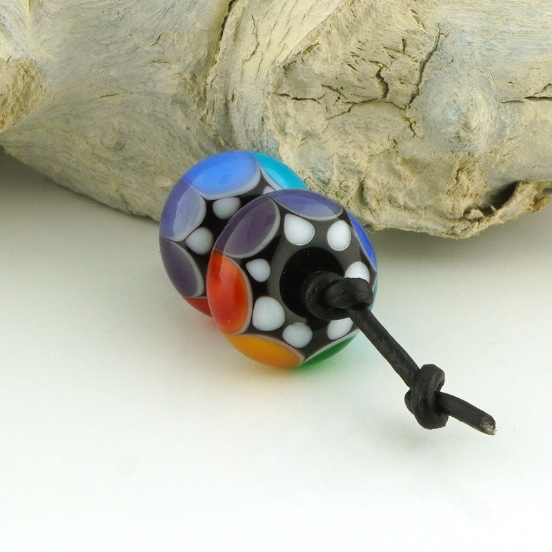 Rainbow Dots Earring Pair (S1002)
