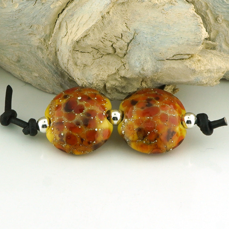 Silvered Autumn Lentil Pair (S1009)