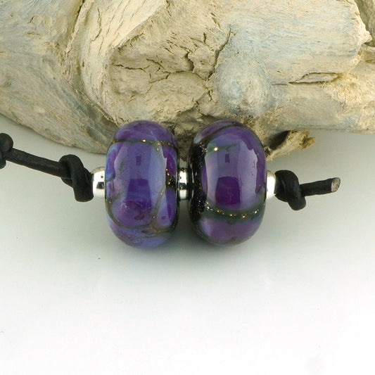 Purple Majesty Roundel (Donut) Earring Pair (S1010)