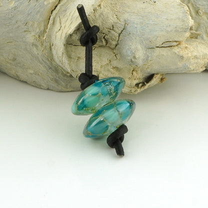 Silvered River Dance Small Disc Pair (S1070)