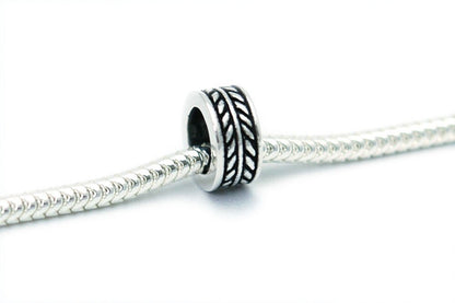 Wheat Cuff European Bead Charm Sterling Silver X0166