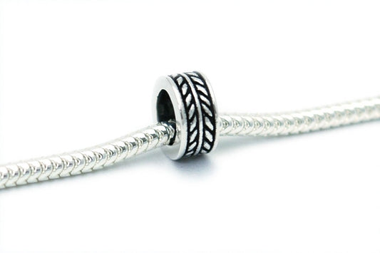 Wheat Cuff European Bead Charm Sterling Silver X0166