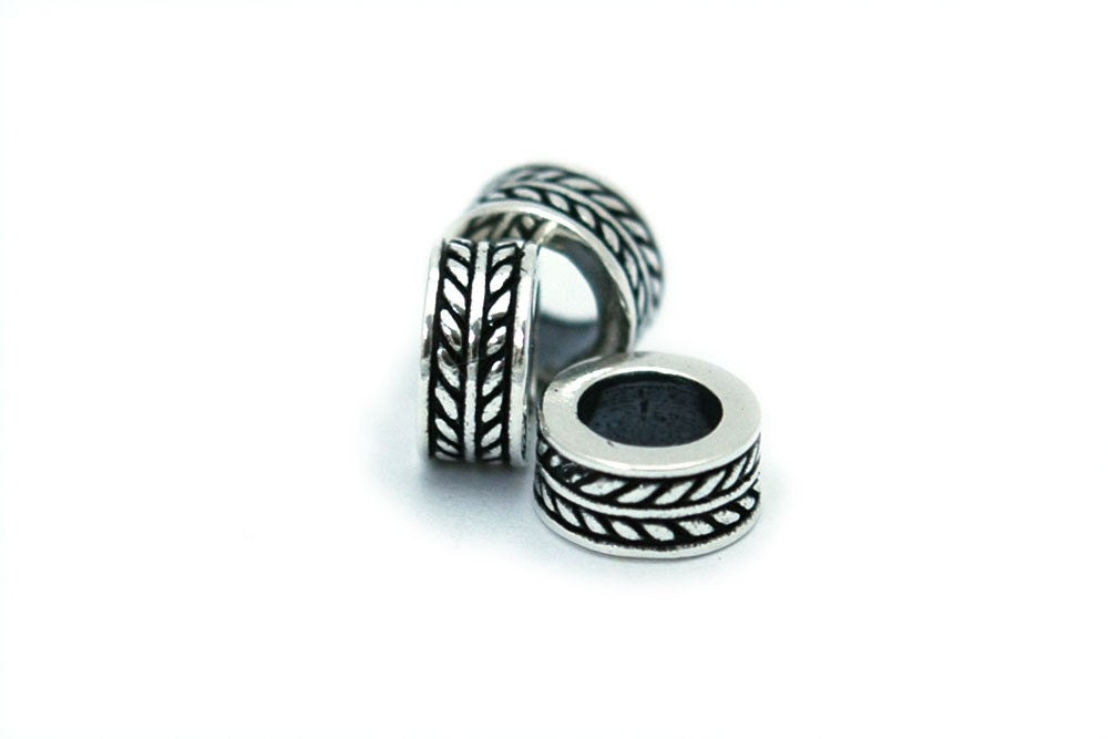 Wheat Cuff European Bead Charm Sterling Silver X0166