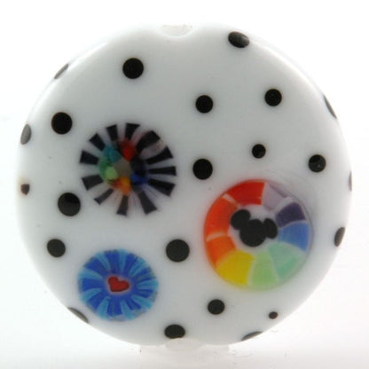 Magic Moments Lentil Lampwork Focal Bead
