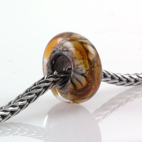 Big Hole European Charm Bead Tiger Lampwork Glass Bead