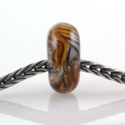 Big Hole European Charm Bead Tiger Lampwork Glass Bead