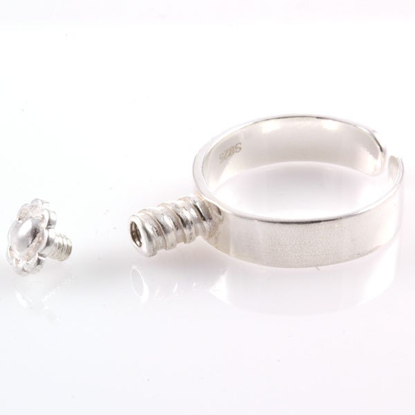 Sterling Silver Interchangeable Ring-fits European Charm Beads
