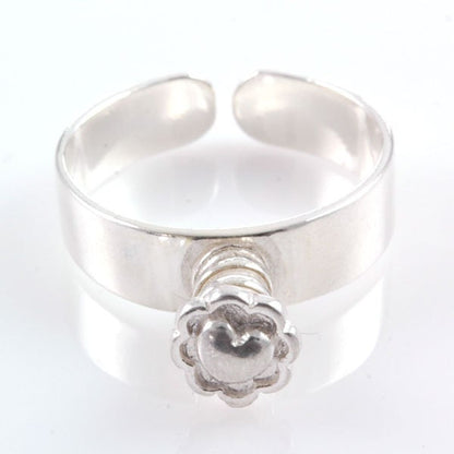 Sterling Silver Interchangeable Ring-fits European Charm Beads