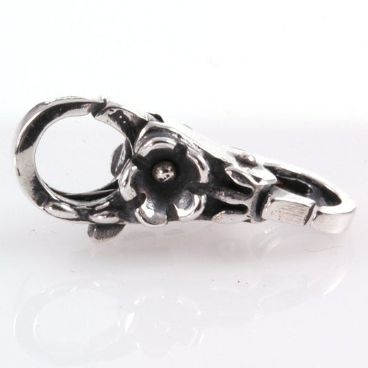 Trollbead style Double Lock Flower Clasp Sterling