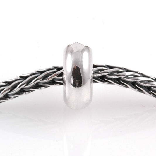 Smooth Sterling Silver Rubber Lined Stopper for European Charm Bracelets Beads