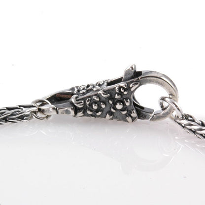 Trollbead style Double Lock Lace Flower Clasp Sterling-X0157