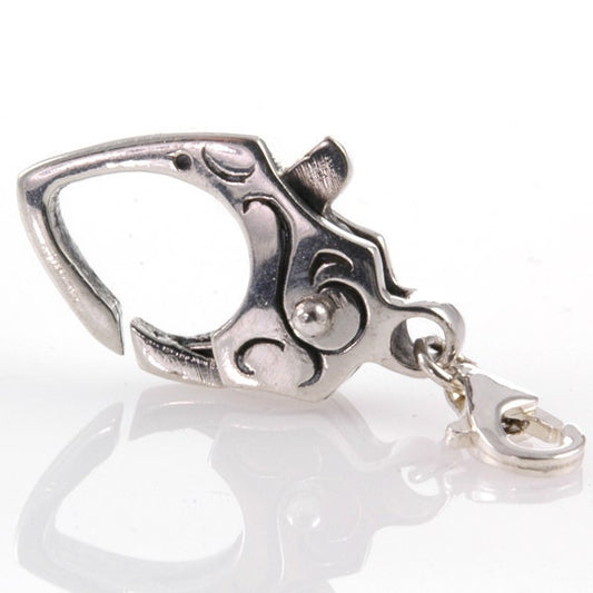 Trollbead style Double Lock Angular Scroll Clasp Sterling