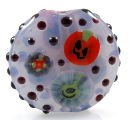 Halloween Fun Focal Lampwork Glass Bead
